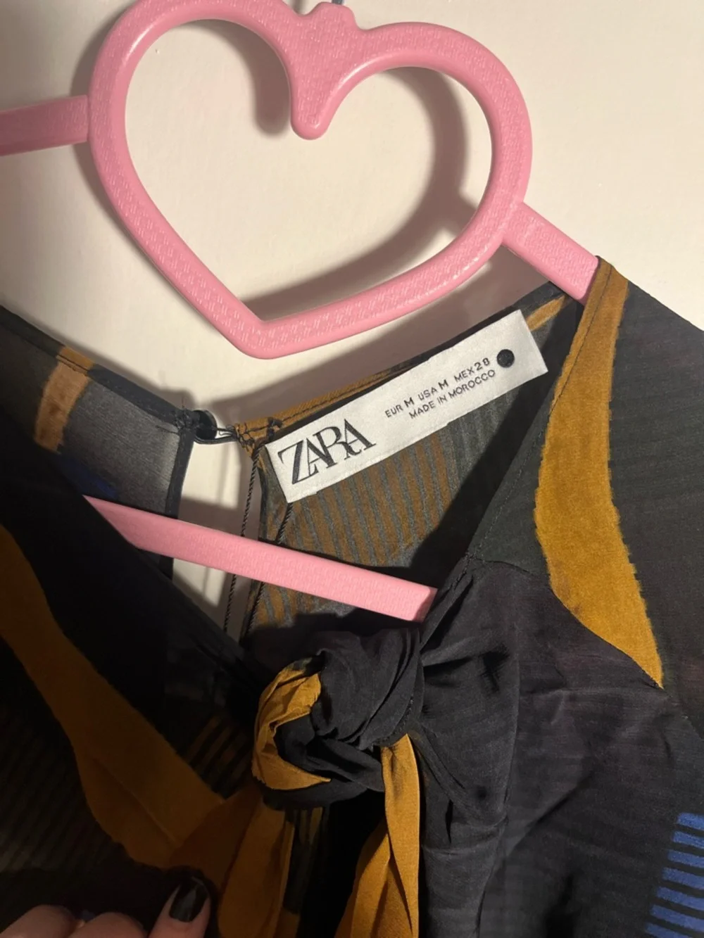 NWT Zara Dresses | Brown and Black Women’s Geometric Maxi Dress - Picture 4 of 6